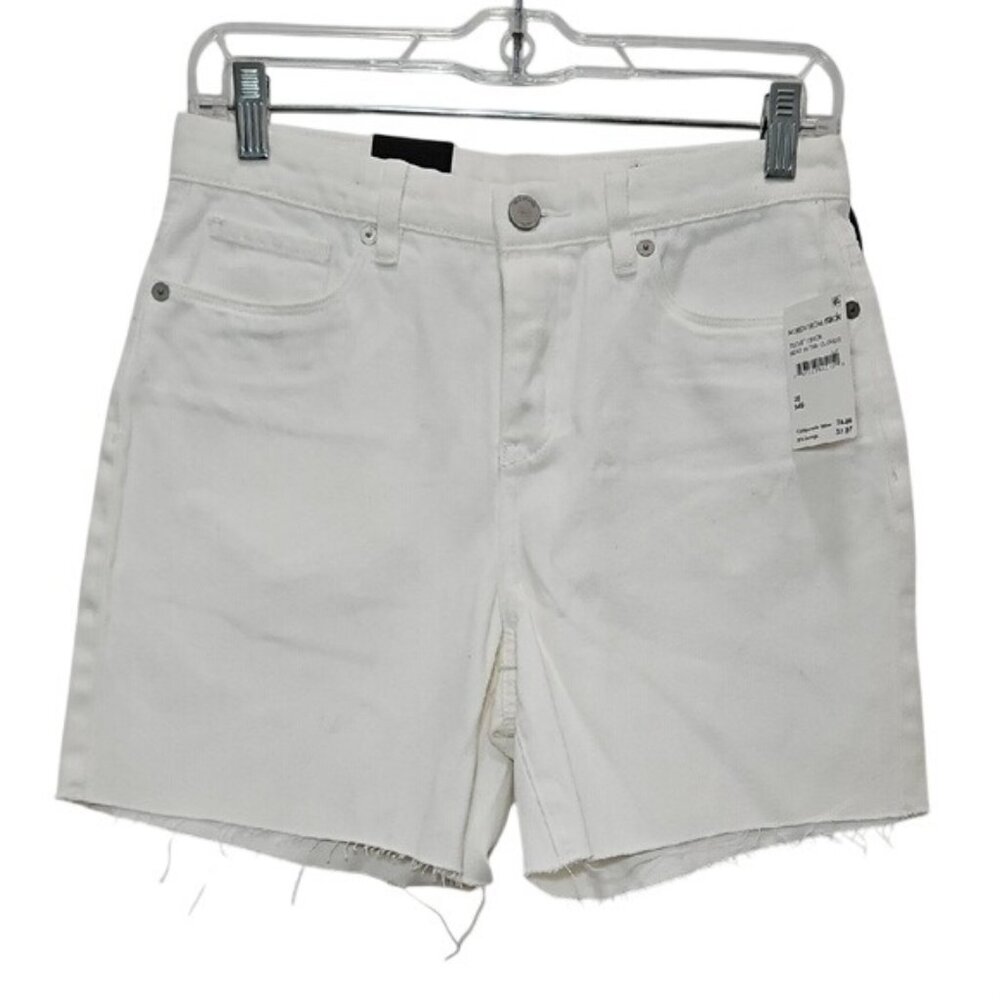 Blank NYC The Warren High Rise Short Size 26 New Women's White Cotton Casual